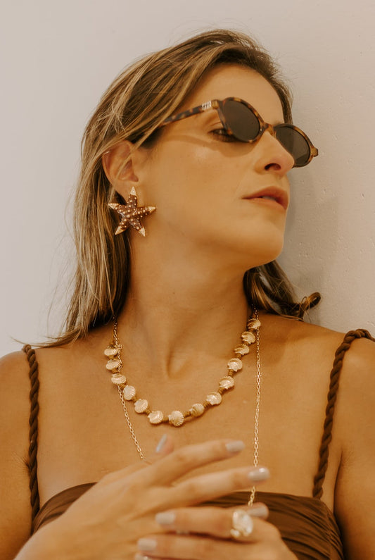 Brinco Estrela La Isla Marrom