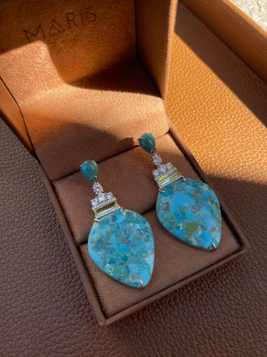 Brinco Julia Turquesa