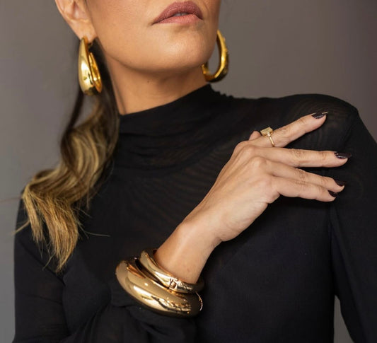 Bracelete Circle Bold dourado