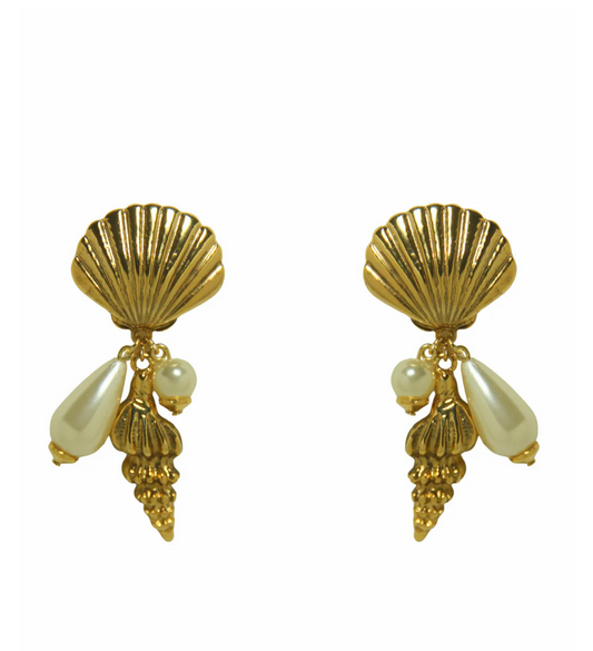 Brinco Sea Snail Pérolas