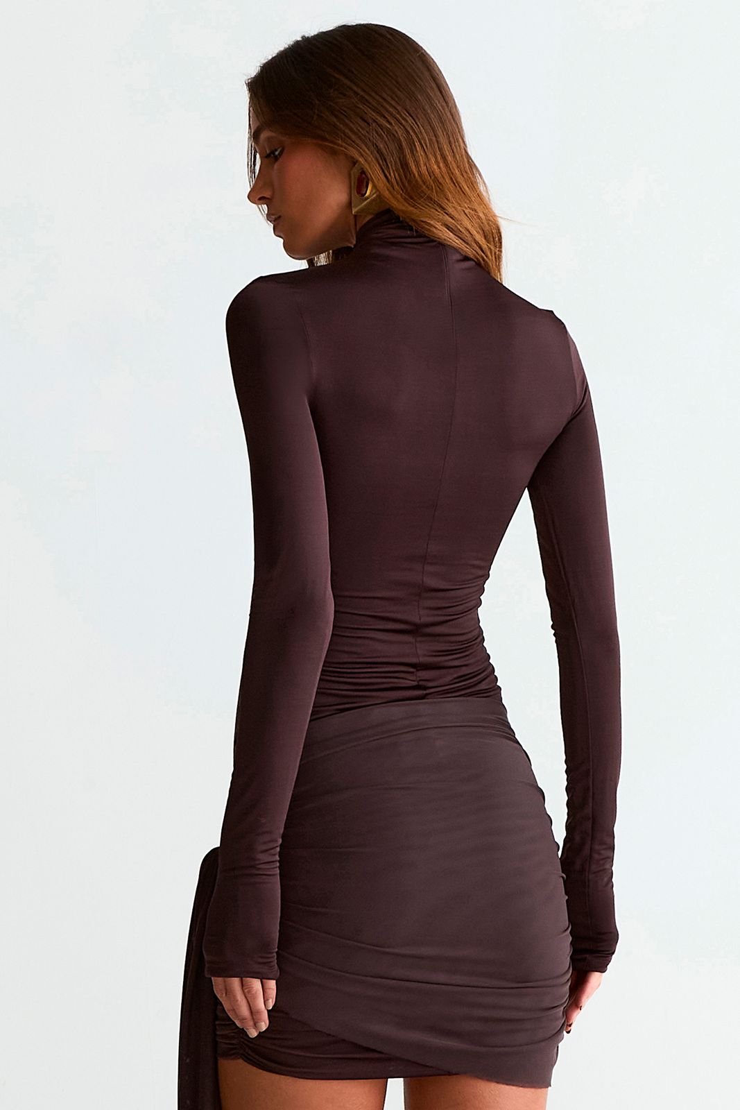VESTIDO TULE BETINA COFFEE