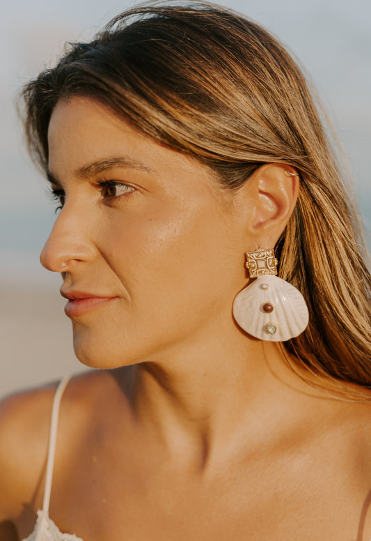 Brinco Summer Concha Esmaltada