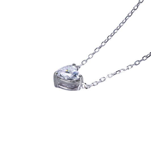 Colar Heart Moissanite