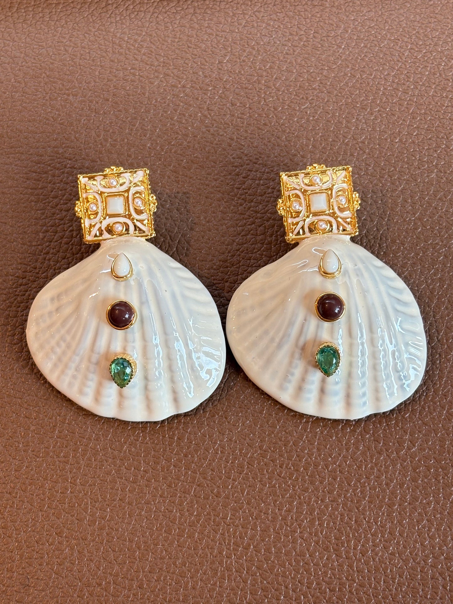 Brinco Summer Concha Esmaltada