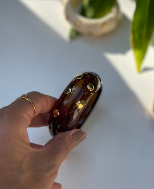 Bracelete Nômade Esmaltado Tartaruga