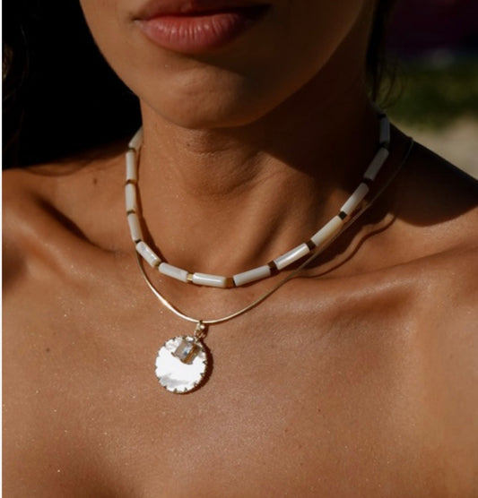 Colar Verano Madrepérola Corrente Dupla