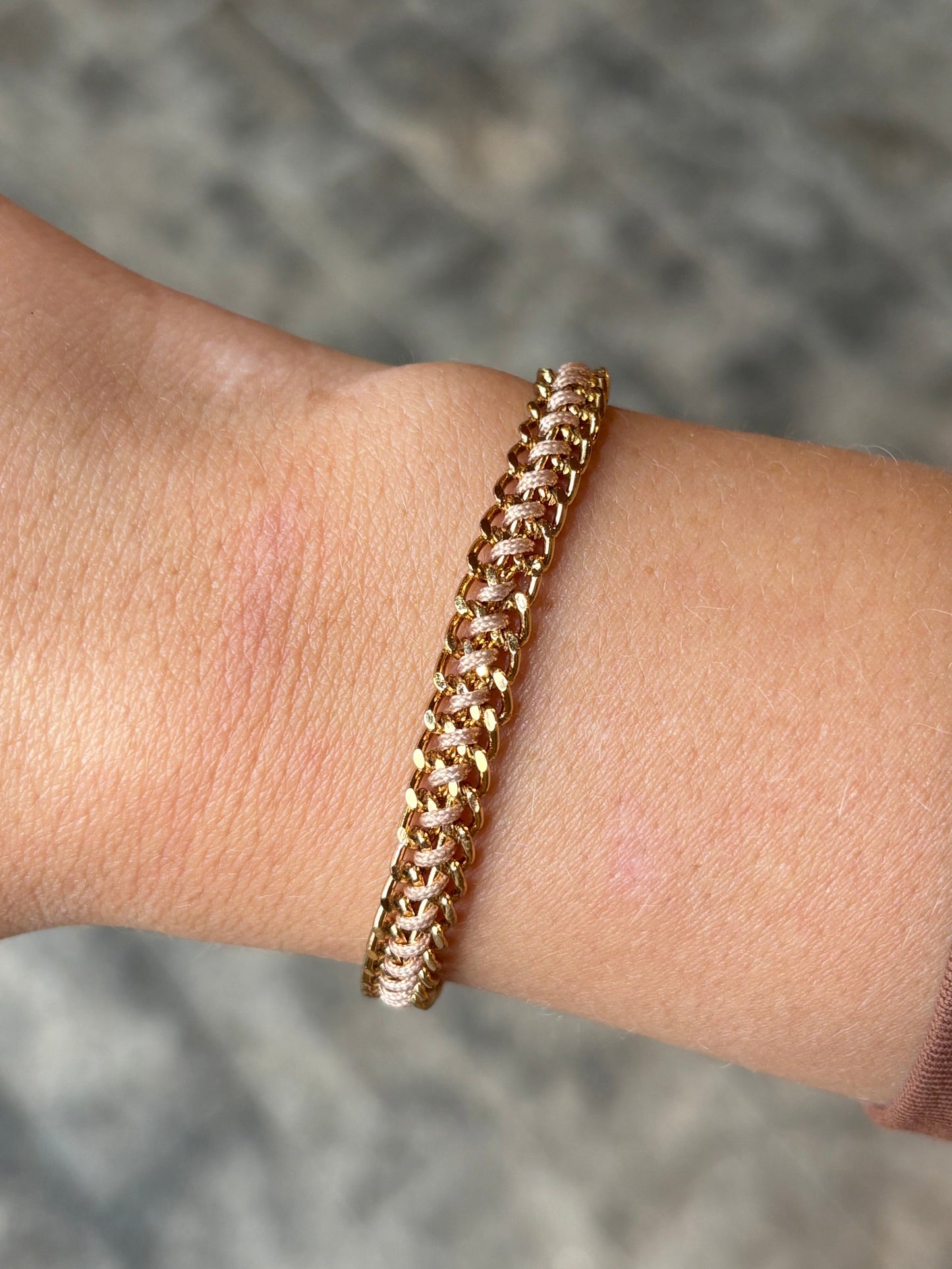 Pulseira Trançada Uxuá Bege P