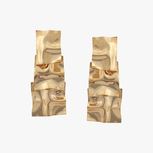 Brinco Double Square Nômade