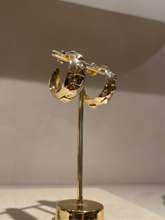 Brinco Argola Spike Dourada