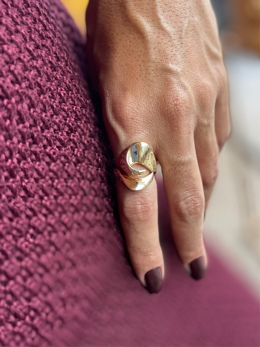 Anel Bold Curve Tam 22