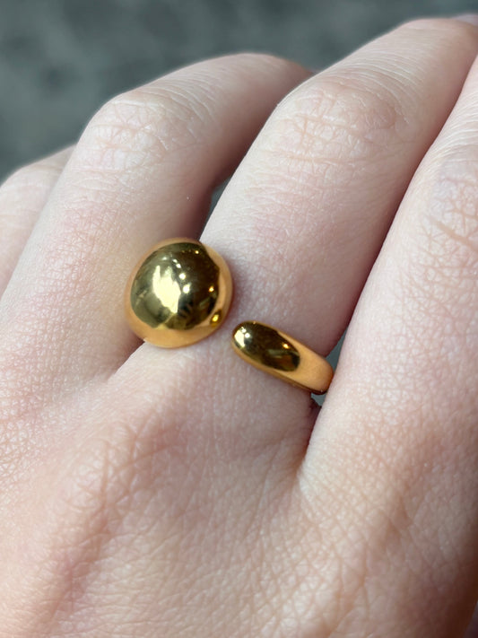 Anel Regulável Lê Dourado