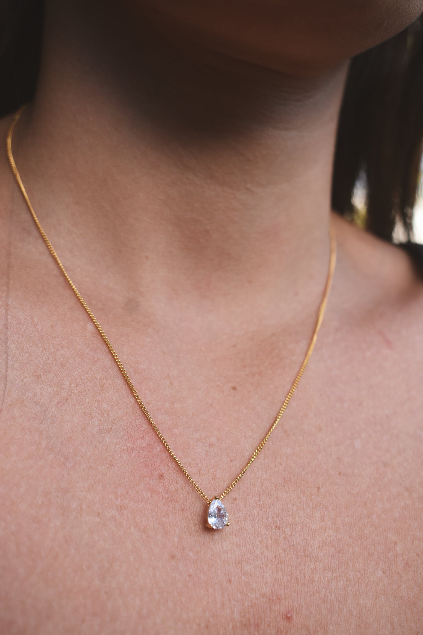 Colar Gota Dourado