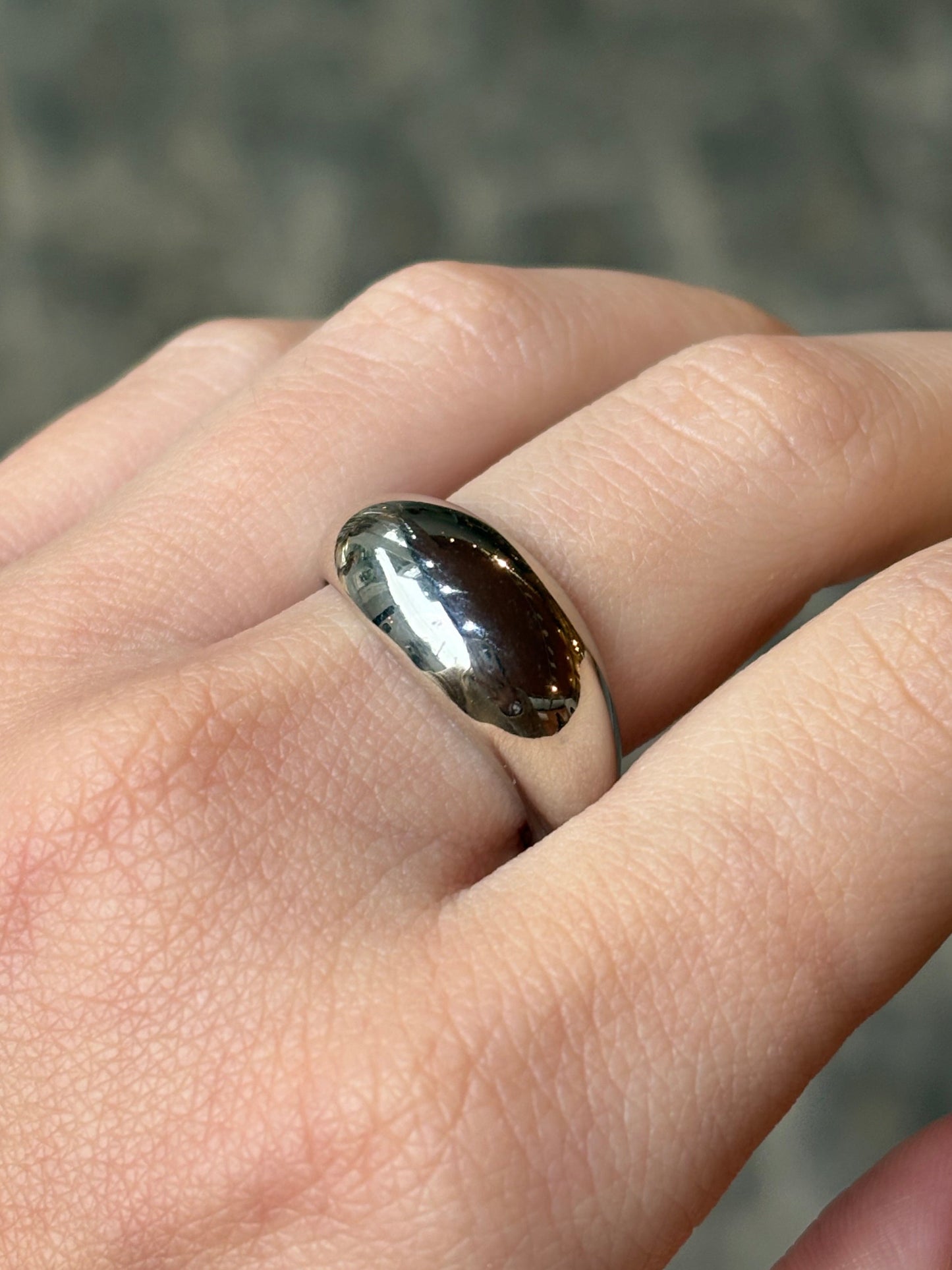 Anel circle bold prata