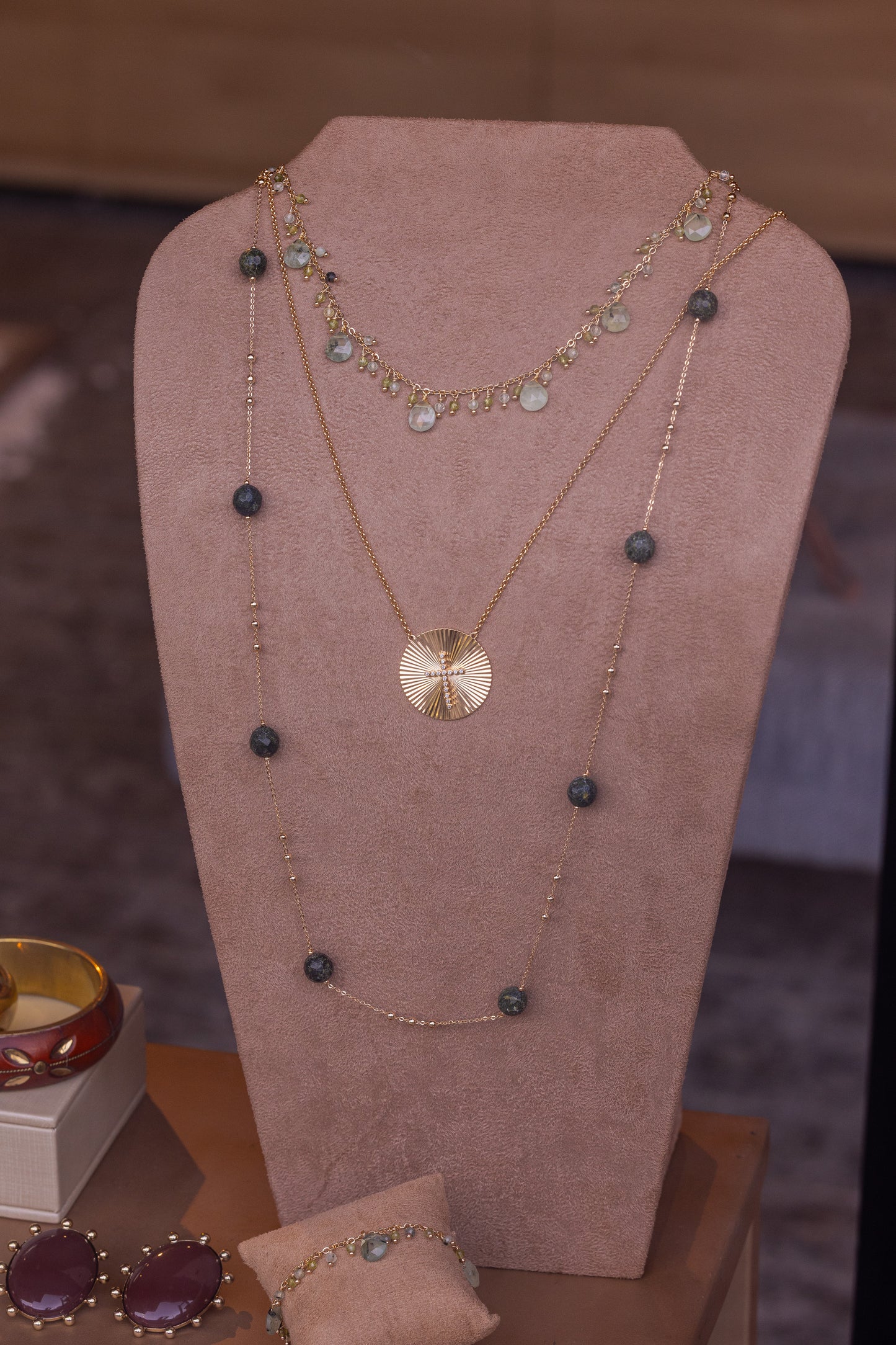 Colar Longo Labradorite