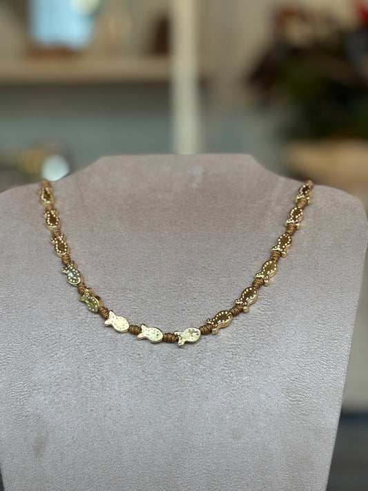 Colar Corda Marrom la Isla Sardine