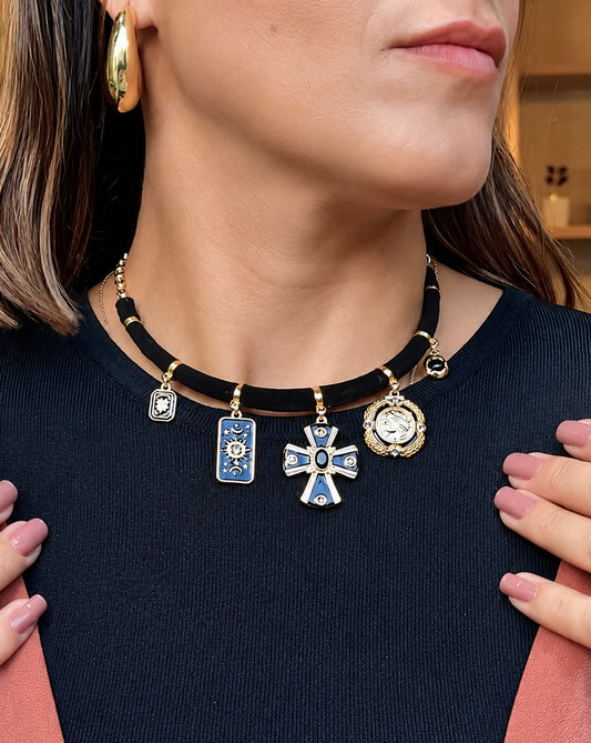 Choker Camurça Francesca