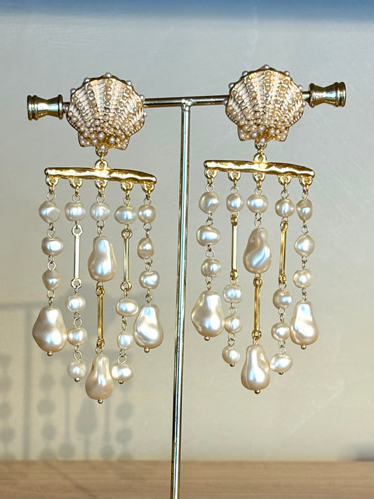 Brinco Summer Concha Pérola