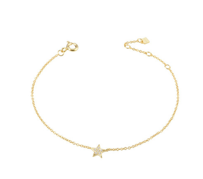 Pulseira estrela dourada