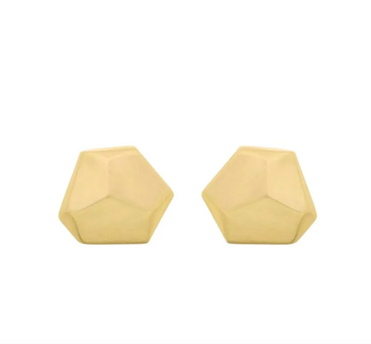 Brinco Prisma Facetado Fosco