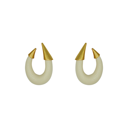 Brinco Argola St Tropez Off White