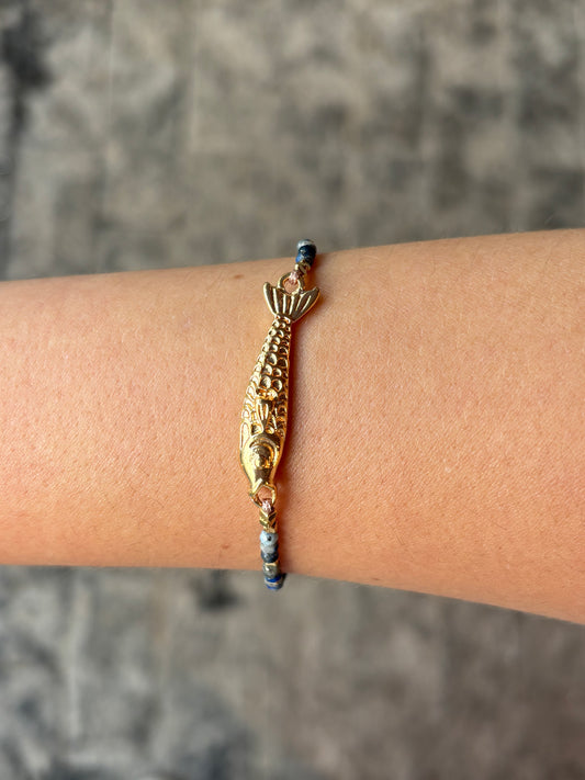 Pulseira Tecido Regulável Azul