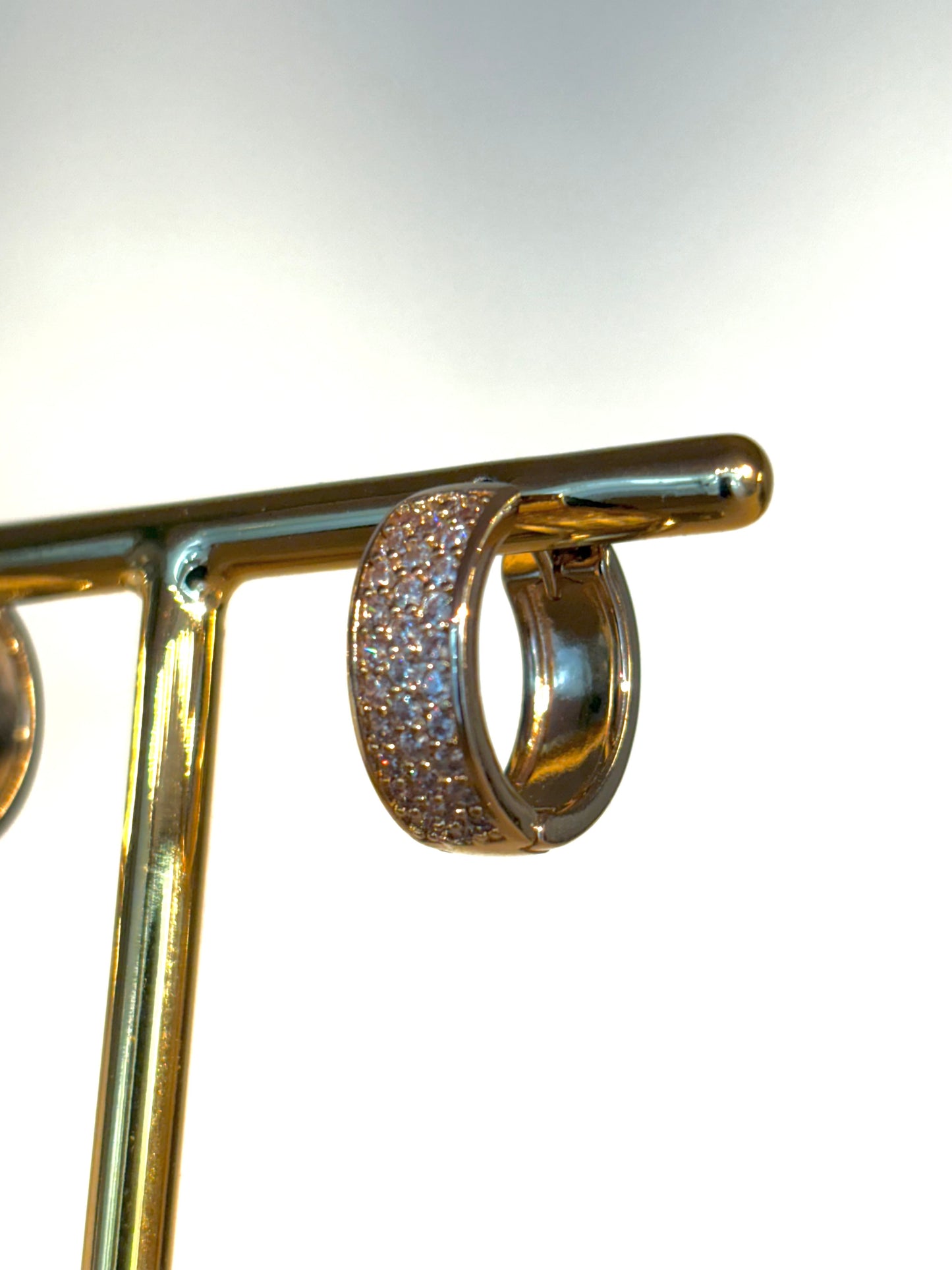 Brinco Argola Bold cravejada