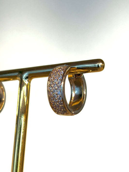 Brinco Argola Bold cravejada