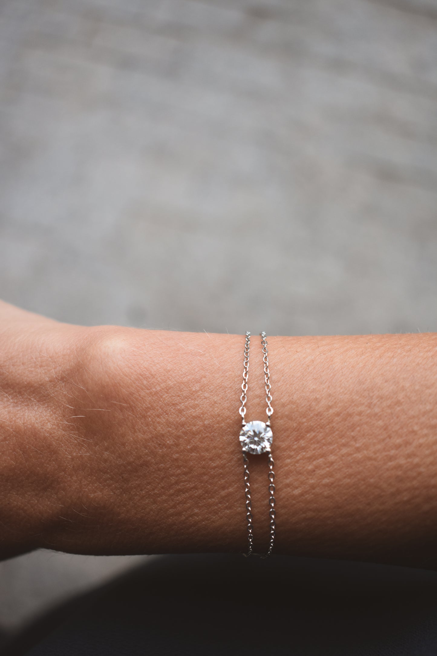 Pulseira ponto de luz moissanite