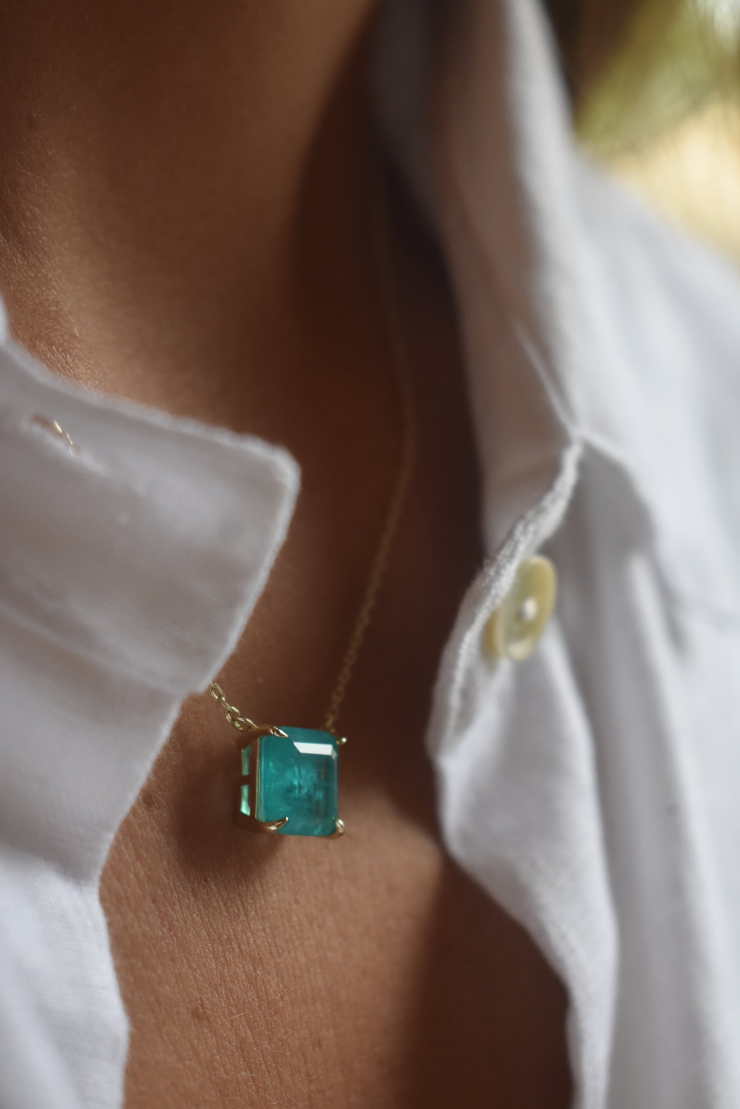 Colar Zircônia Fusion Quadrada Prata