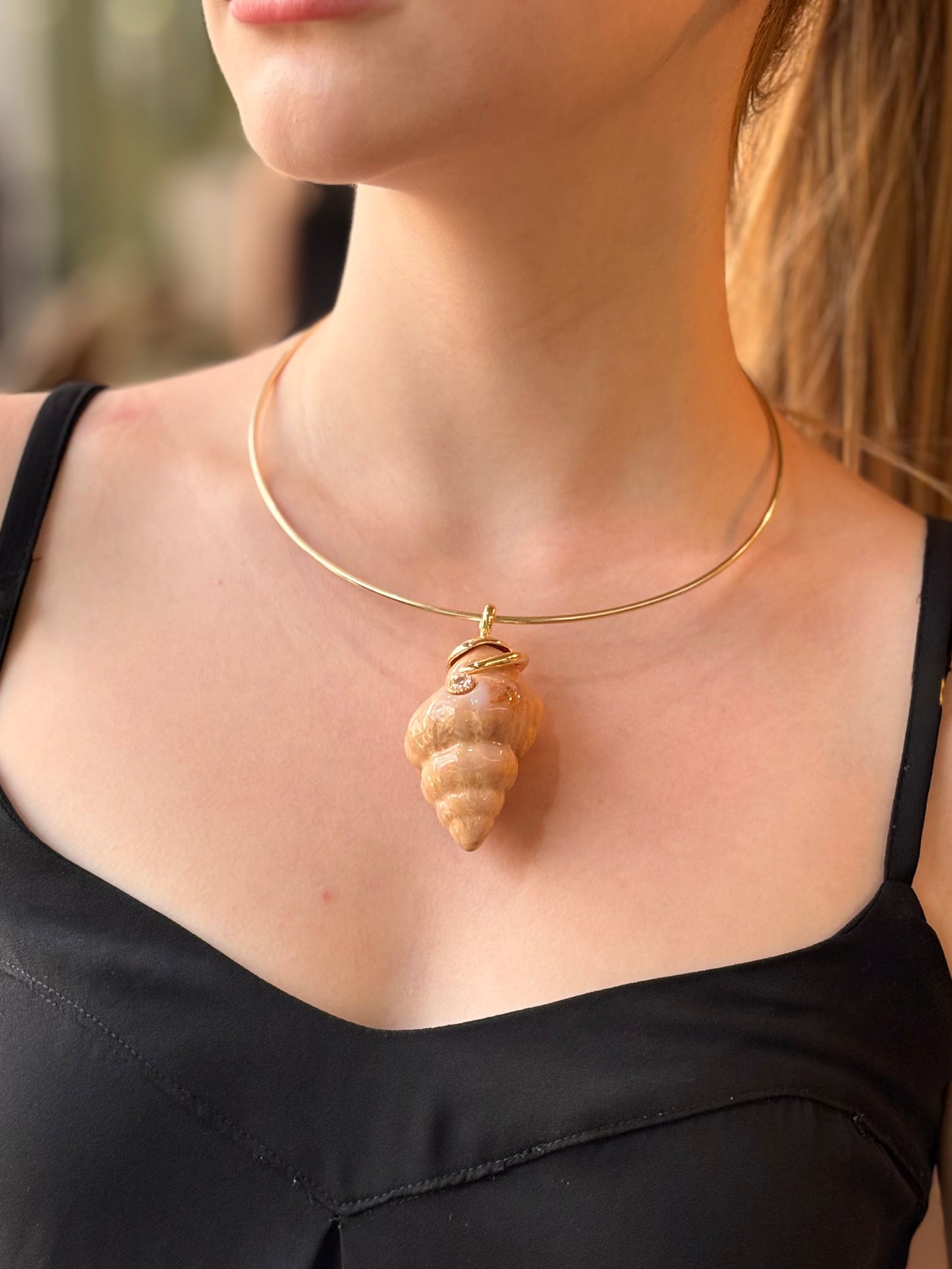 Choker Rígida Shell Terroso