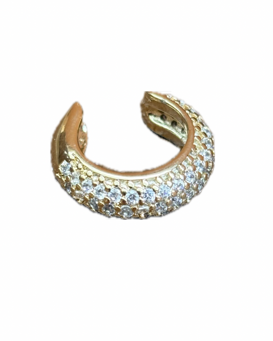 Brinco Piercing Isla Cravejado Dourado P