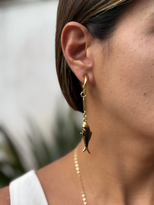 Brinco Fish Ouro Velho