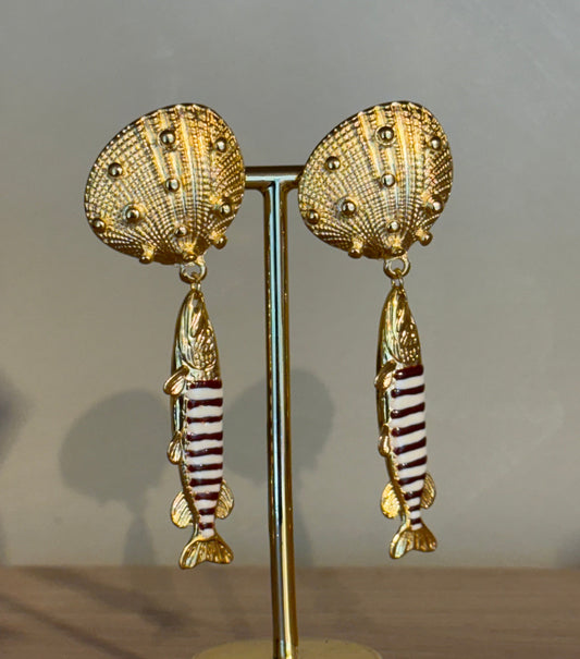 Brinco Concha Sardinha Listrada