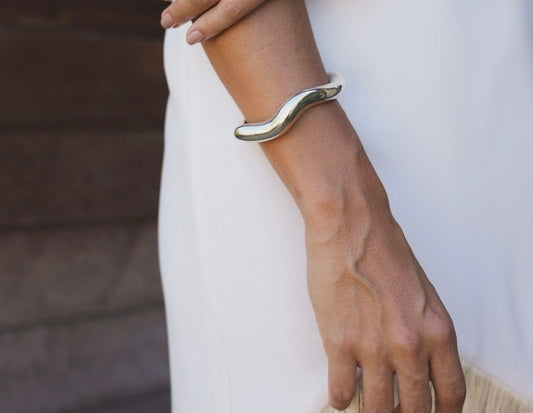 Bracelete wave prata