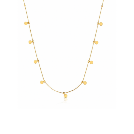 Colar Mini Moedinhas Longo