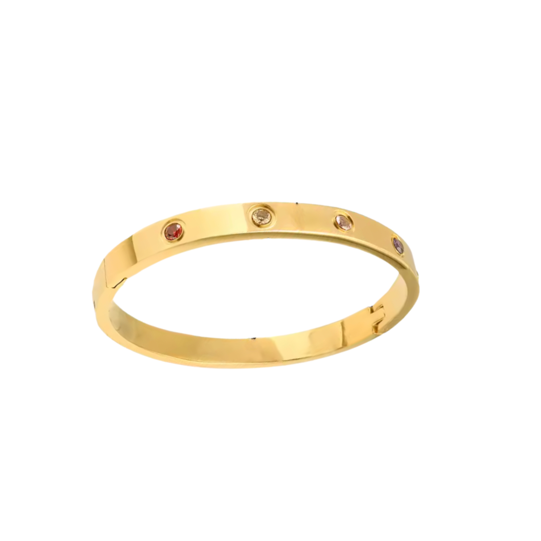 Bracelete Joy Colors Dourado