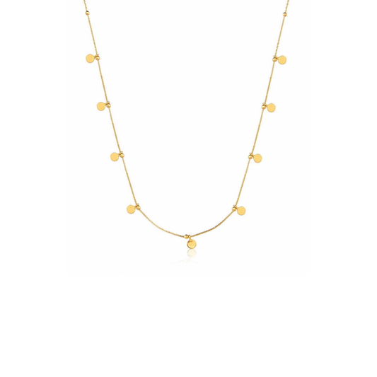 Colar Mini Moedinhas Curto