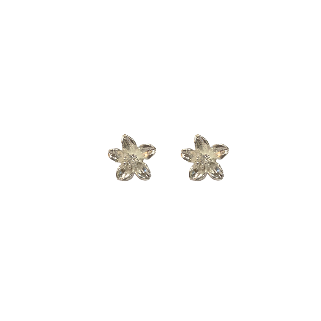 Brinco flor Duda Prata
