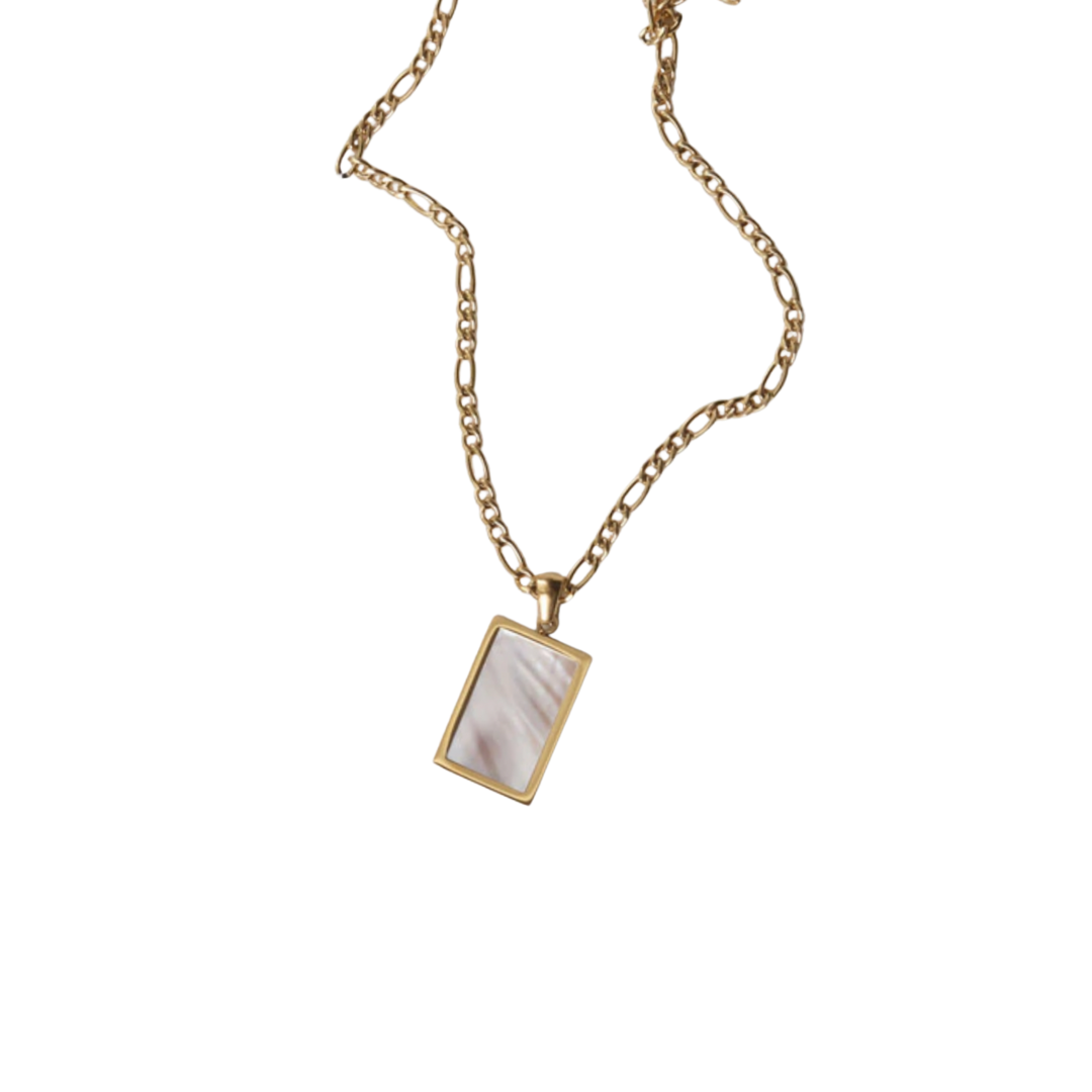 Colar Tag Madrepérola