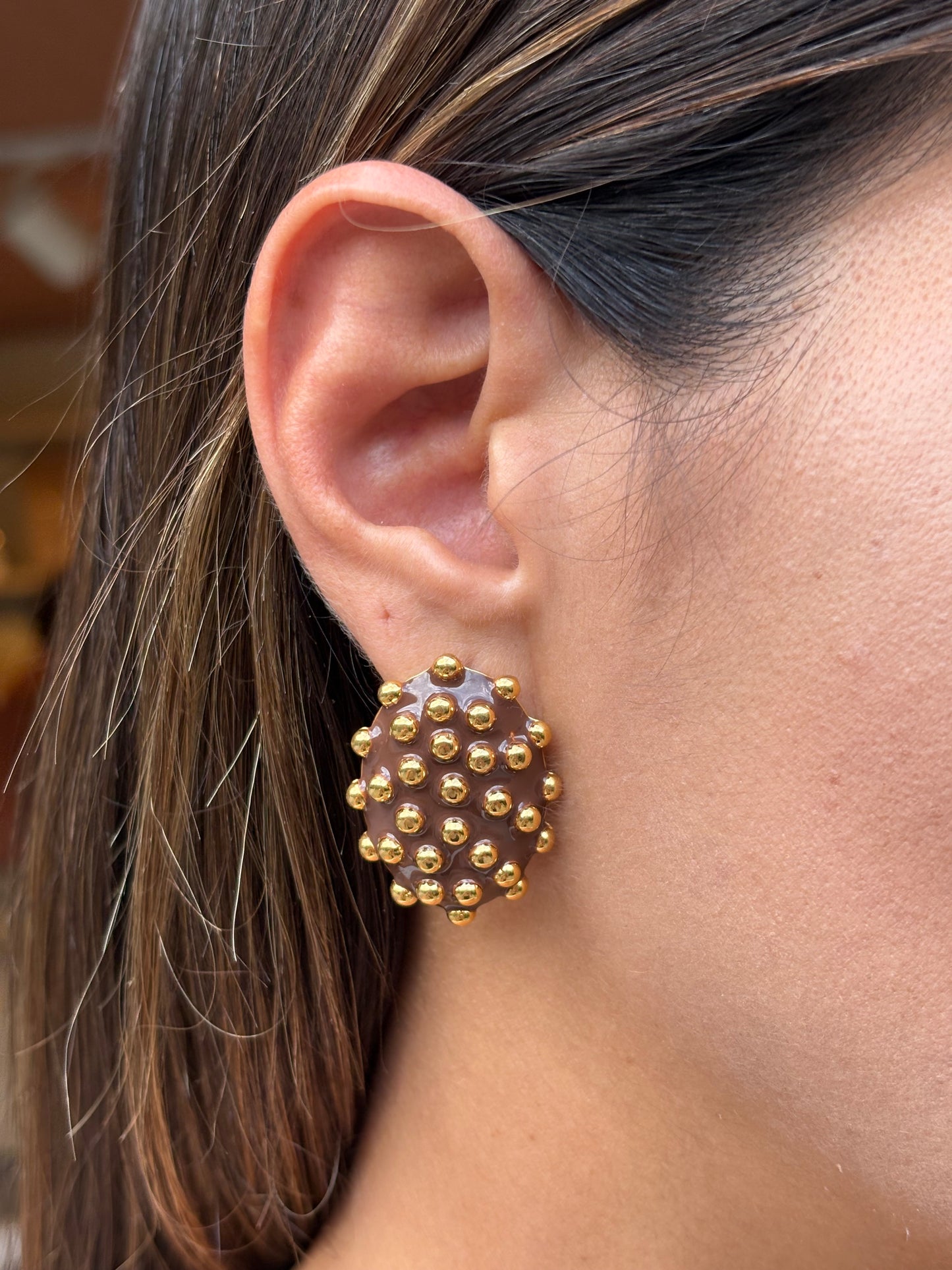 Brinco Ladybird Marrom