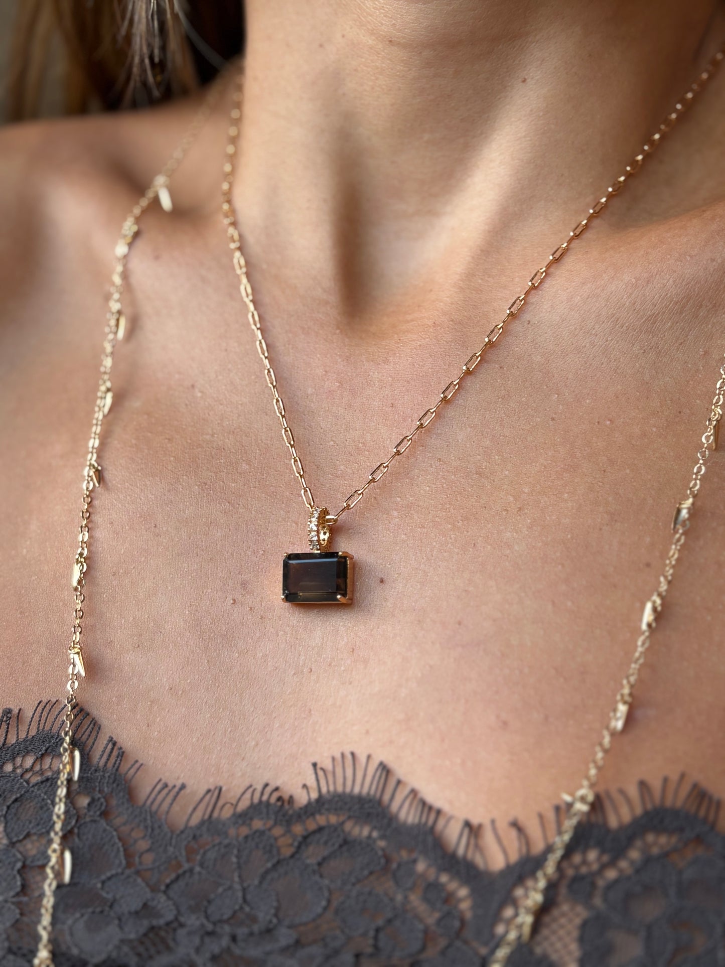 Colar Energy Quartzo Fumê