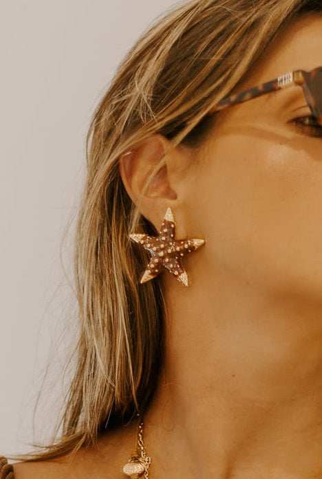 Brinco Estrela La Isla Marrom