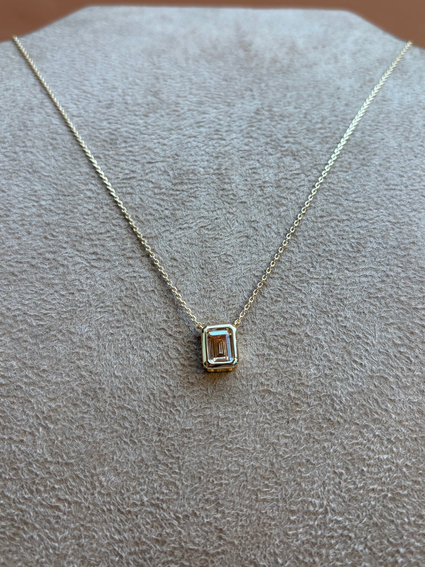 Colar La Isla Retangle Champagne