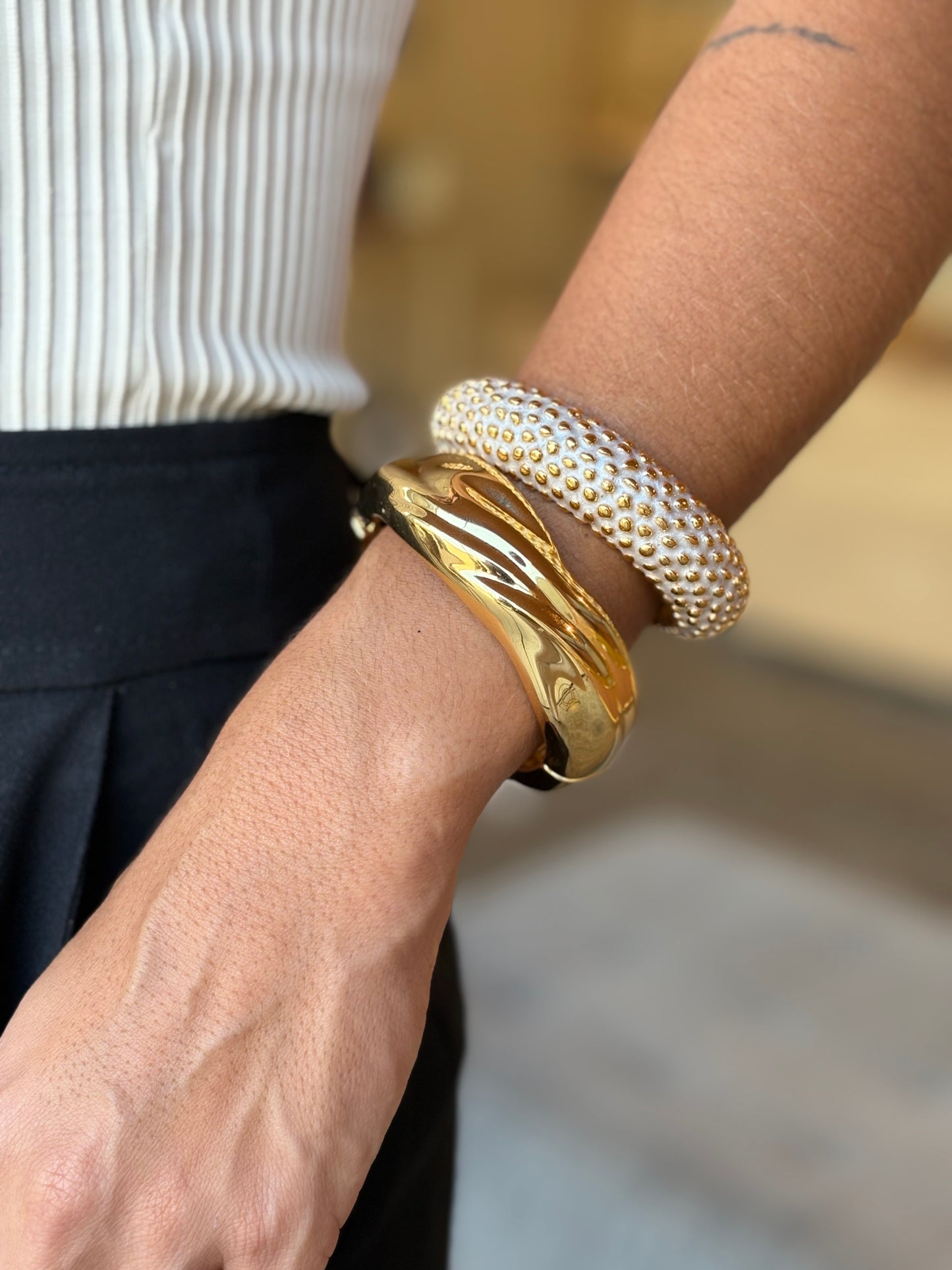 Bracelete Rígido Trama Off