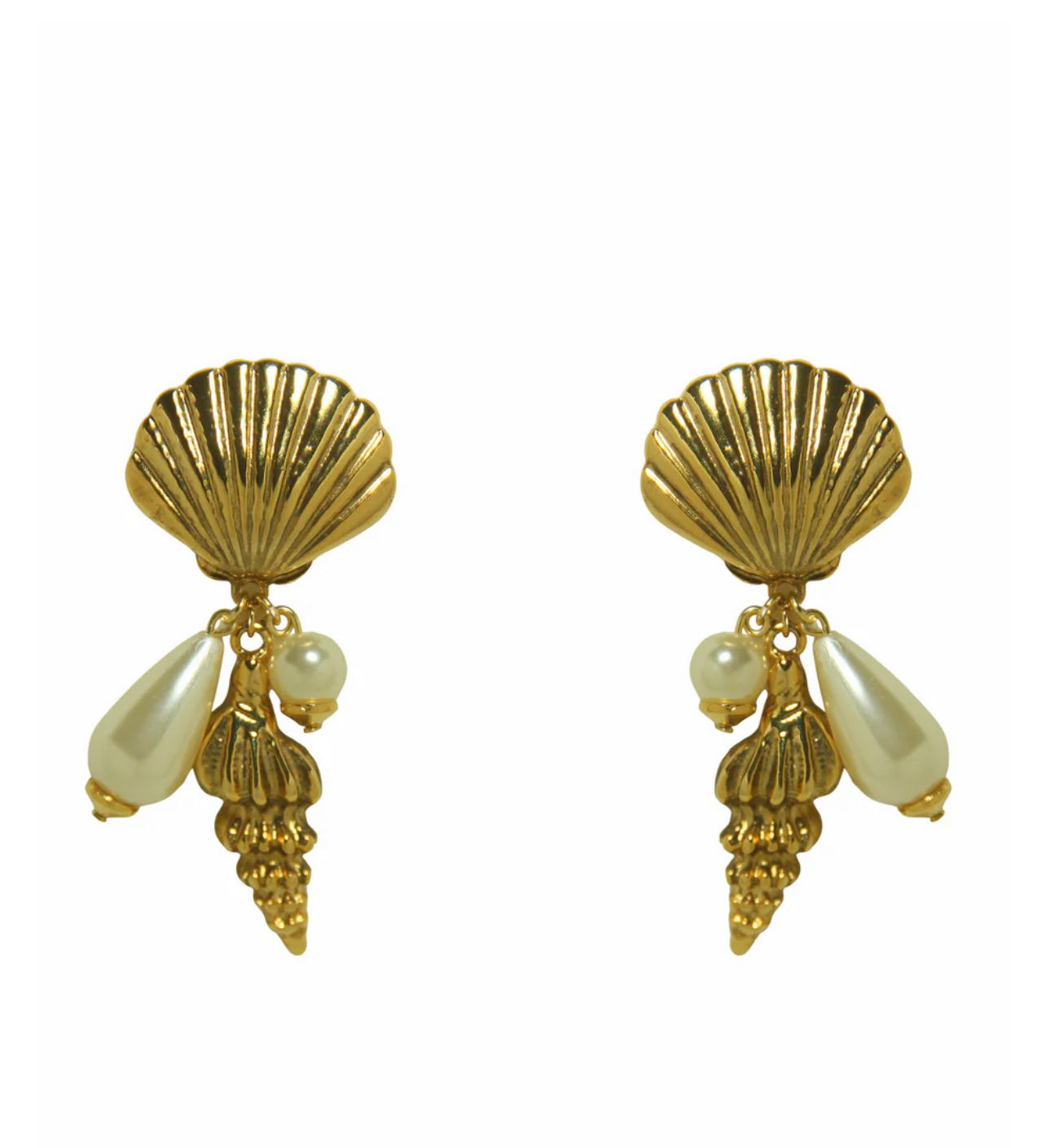 Brinco Sea Snail Pérolas