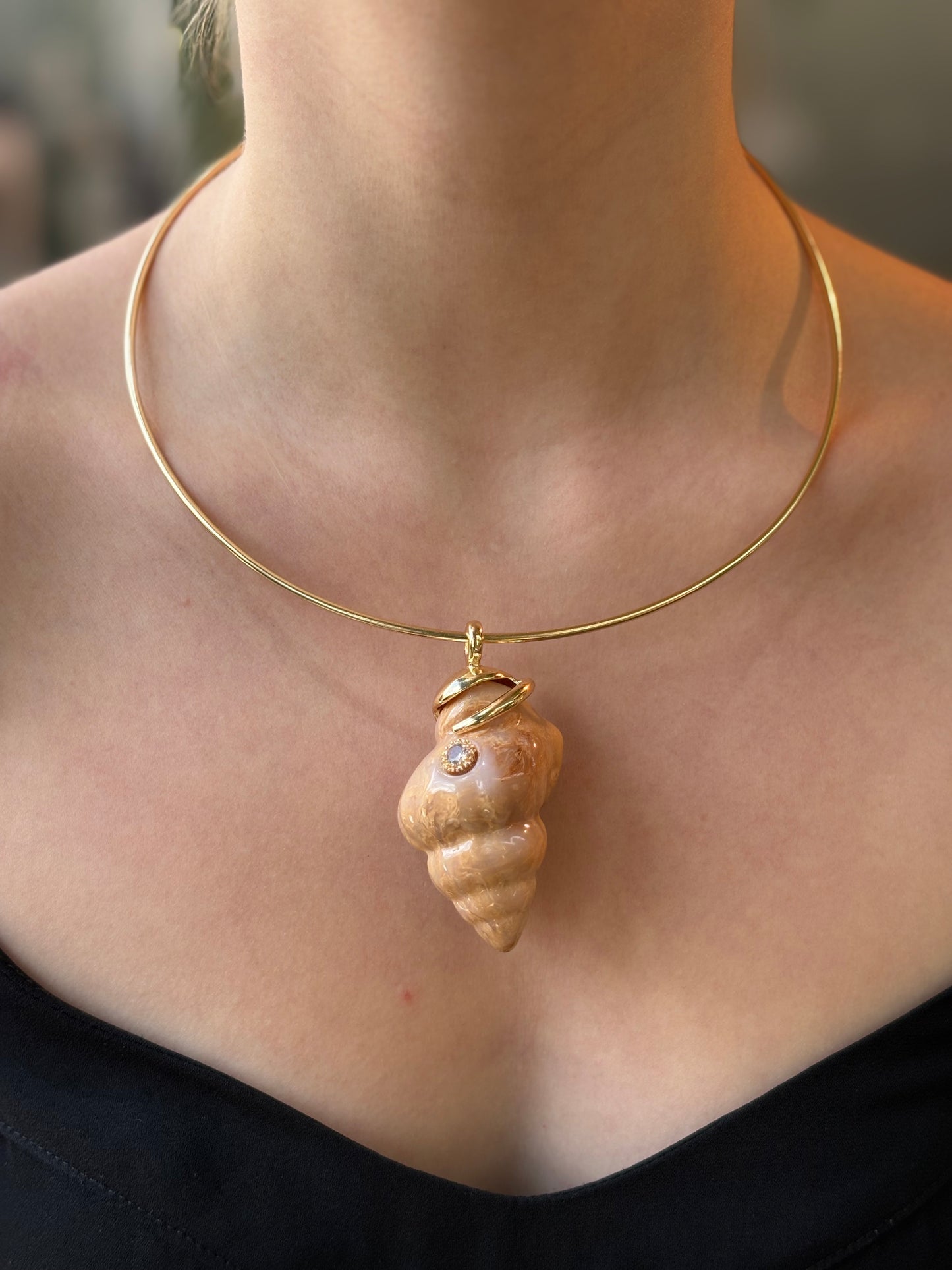 Choker Rígida Shell Terroso