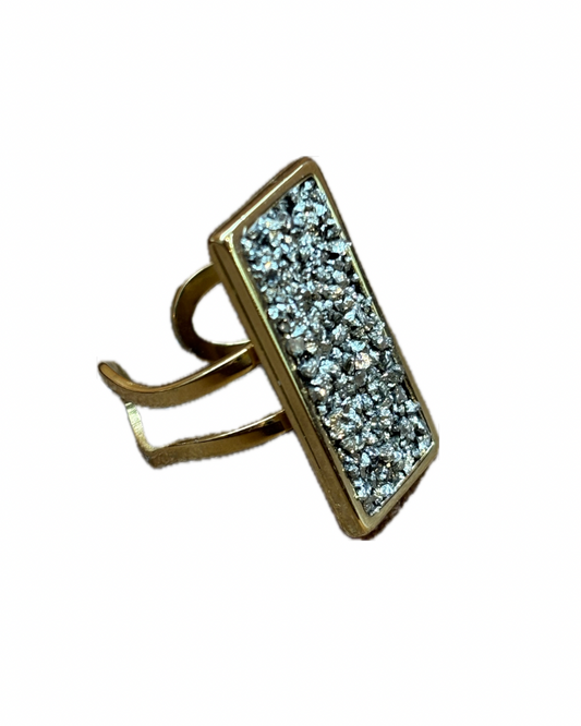 Anel Retangle Pirita