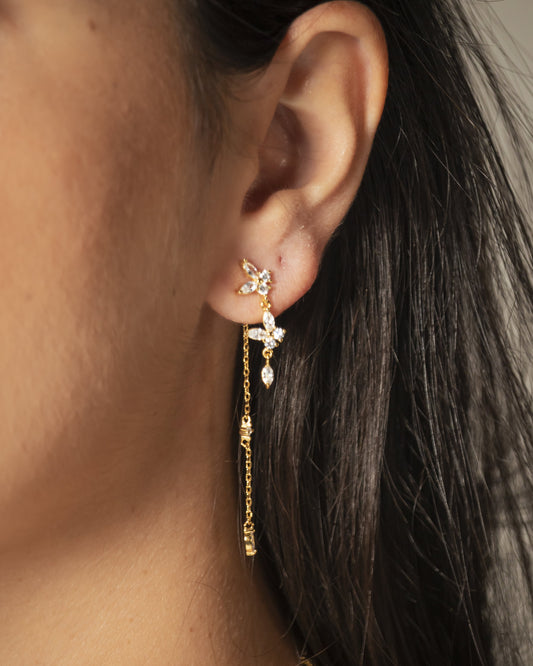 Brinco Fio Borboleta Lume Prata