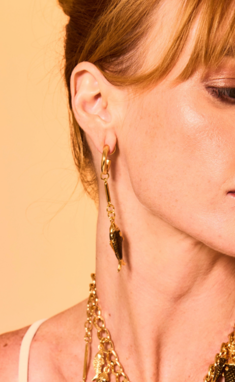 Brinco Fish Ouro Velho