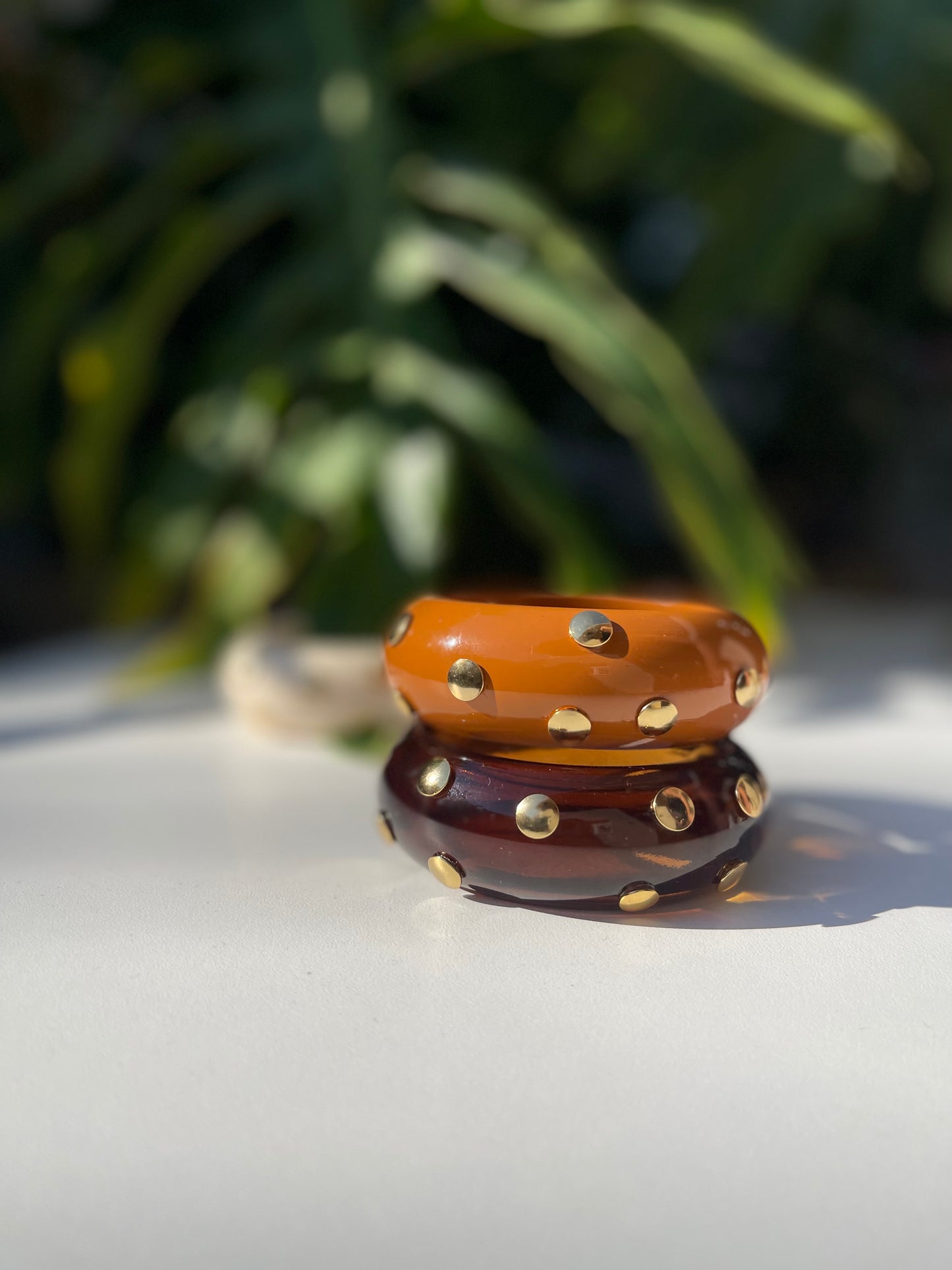 Bracelete Nômade Esmaltado Marrom